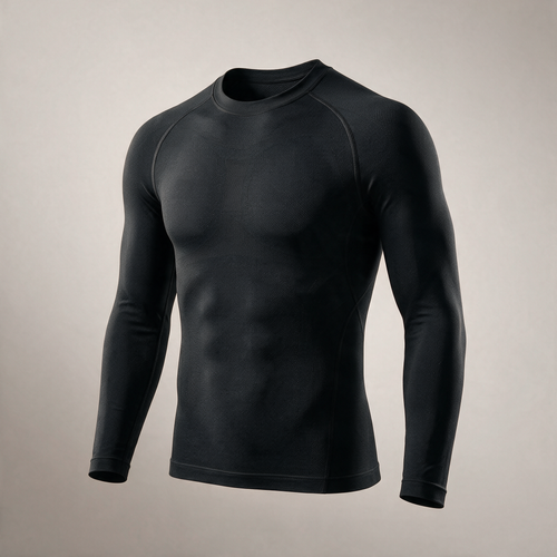 Beside Motion posture compression long-sleeve — front